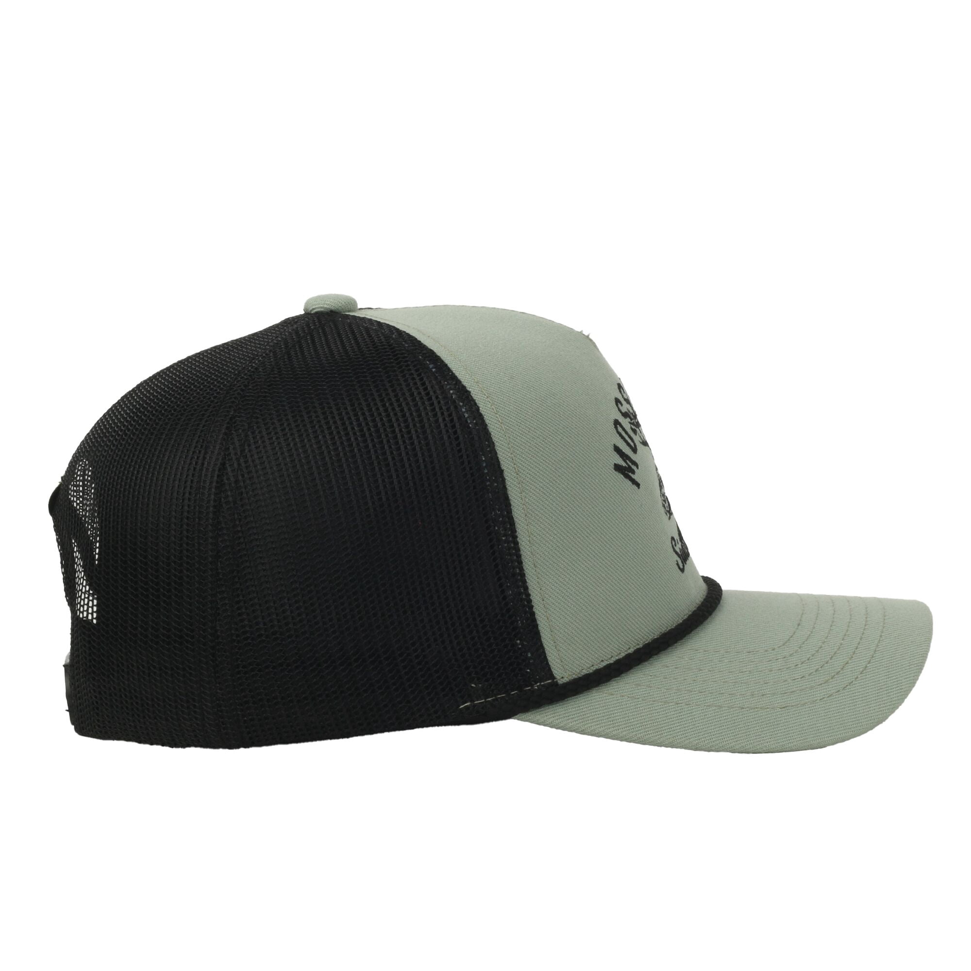 Mossy Oak® Pistachio 5-Panel Cap – Structured Mesh Back, Embroidered Logo, One Size