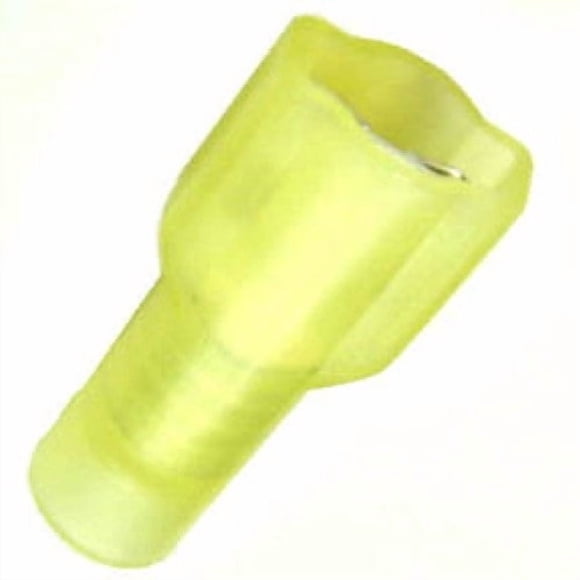 162458-2005 - QUICK CONN FEM YEL 0.250IN 12-10AWG 6.35X0.8MM FULLY INSU. (5 pcs/pkg)
