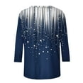 thumbnail image 5 of Yuanlook 3/4 Sleeve Shirts for Women Business Casual Tops Fall Fashion Clothes Plus Size Outfits - Dark Blue - XXL, 5 of 9