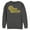 Charcoal Heather, variant on Men's Justice League Winged Wonders Logo Sweatshirt Charcoal Heather Large