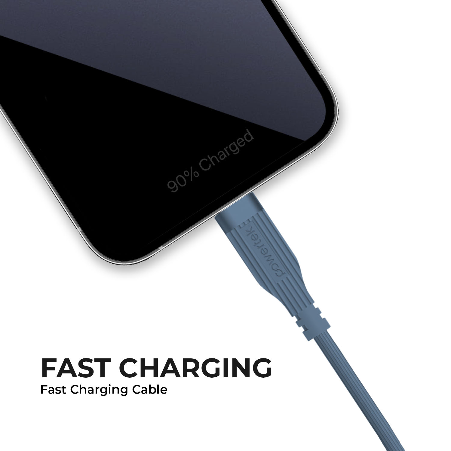 Liquipel Powertek Retro USB-A to Lightning - Blue
