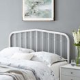 thumbnail image 2 of Headboard, Twin Size, Metal, White, Modern Contemporary Urban Design, Bedroom Master Guest Suite, 2 of 7