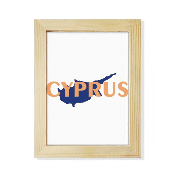 cyprus euan map tourism desktop adorn photo frame display art painting wooden