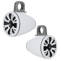 AudioPipe Pair of White 8" 125 W RMS 4-Ohm Weatherproof Marine Tower Speakers