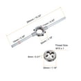 thumbnail image 2 of Uxcell M10 x 1 Threading Die and 30mm (M10-M11) Round Holder Die Stock Wrench Set, 2 of 7