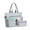 Gray, variant on ZPurple Beach Bag, Waterproof Sandproof Beach Tote Bag, 35L Large Capacity Foldable Travel Hand Bag for Women