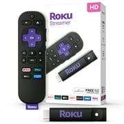 Roku Streamer- HD Roku Streaming Device for TV with Voice Remote - Free & Live TV