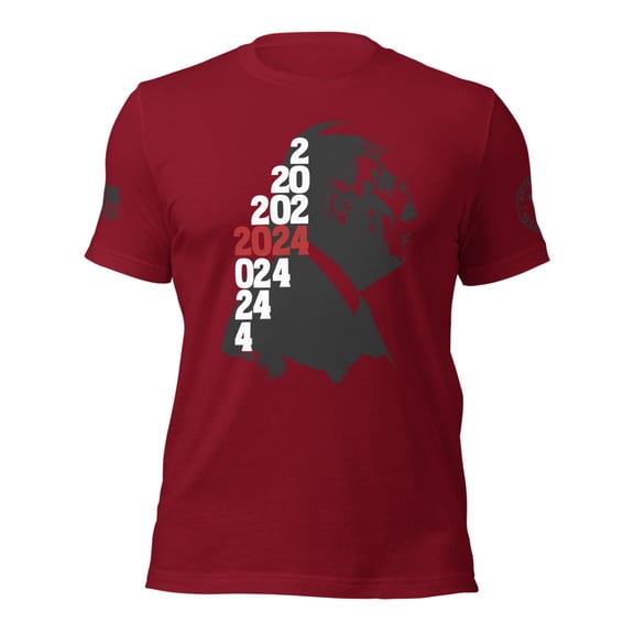 TRUMP 2024 Unisex t-shirt (Cardinal, XS)