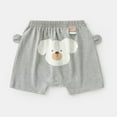 thumbnail image 2 of MEZZALL Baby Boys Girls Cute Shorts Cartoon Print Elastic High Waist PP Harem Shorts Summer Bottoms, Grey, 6-12 Months, 2 of 3