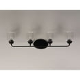 thumbnail image 2 of 12264CDBK Maxim Lighting Acadia-Bath Vanity Light-Bell Shaped Glass Shades-10.5 inches high-Black Finish-4 Bulb Count, 2 of 5