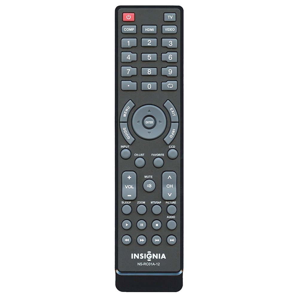 HDTV Smart Universal INSIGNIA NSRC01A12 TV Remote Control Controller