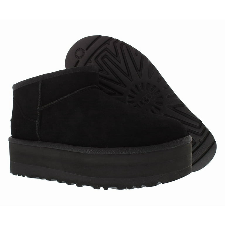UGG Womens Classic Ultra Mini Platform Boots Black - 1135092-BLK