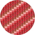 thumbnail image 1 of Ahgly Company Tapis d'Intérieur Lavable en Machine Carré Rouge, 3 Pieds Carré, 1 of 7