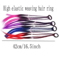thumbnail image 5 of GIXUSIL 6 Pieces Christmas Decorations Colored Braids Hair Extensions with Rubber Band Rainbow Braided Kids Hair Extensions Hair Accessories for Children Performance Kids Girls Cosplay Party Dress, 5 of 5
