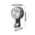 thumbnail image 3 of HongHeng 1Pc Suction Cup Hooks for Shower, Hole-Free Coat and Hat Plastic Wall-Mounted Non-Marking Strong Sticky Hook for Kitchen,Bathroom,Glass Door ,Mirror,Easy to Install and Reuse, 3 of 6