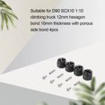 thumbnail image 2 of Bewildely 4 piezas 1/10 RC Crawler Hexagon Bond Monster Trucks Coches de control remoto Vehículo todoterreno Reemplazo resistente para SCX10 Negro Type3 NO3 Bewildely FN001870-01, 2 of 6