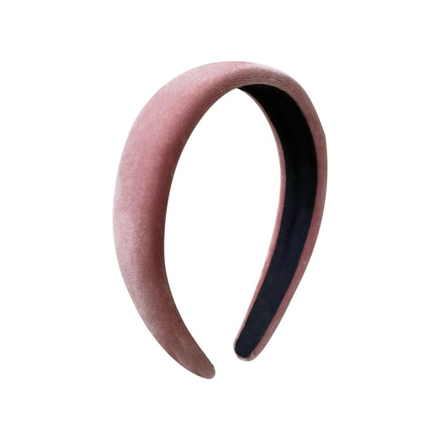 Fiudx Diadema de Terciopelo, Accesorio de Moda de Ala Ancha, Horquilla con Diseño Sin Dientes, Colores Brillantes para El Trabajo Escolar, Elegante Prenda Diaria, Imprescindible para Mujeres y Niñas.