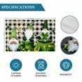 thumbnail image 6 of St. Patrick's Day Placemats Set of 12, Gnomes Gold Coin Shamrock Checkered Plaid Placemats for Dining Table, Place Mats for Kitchen Tabletop, Waterproof Wipeable Dining Table Mats Set, 6 of 9