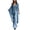 Blue, variant on HJYCHN Women Outfit European Fashion Loose 3 Piece Set with V-Neck Suspender Elegant Look Outfits 3 Piece Suspender Sets Sophisticated Style Blue XL