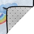 thumbnail image 6 of XMXY Cloud Rainbow Eyelashes Area Rugs Doormat Outdoor Entrance , Facecloth Non-slip Floor Mat Rug for Living Room Kitchen Sink Area Indoor 72"x48", 6 of 9