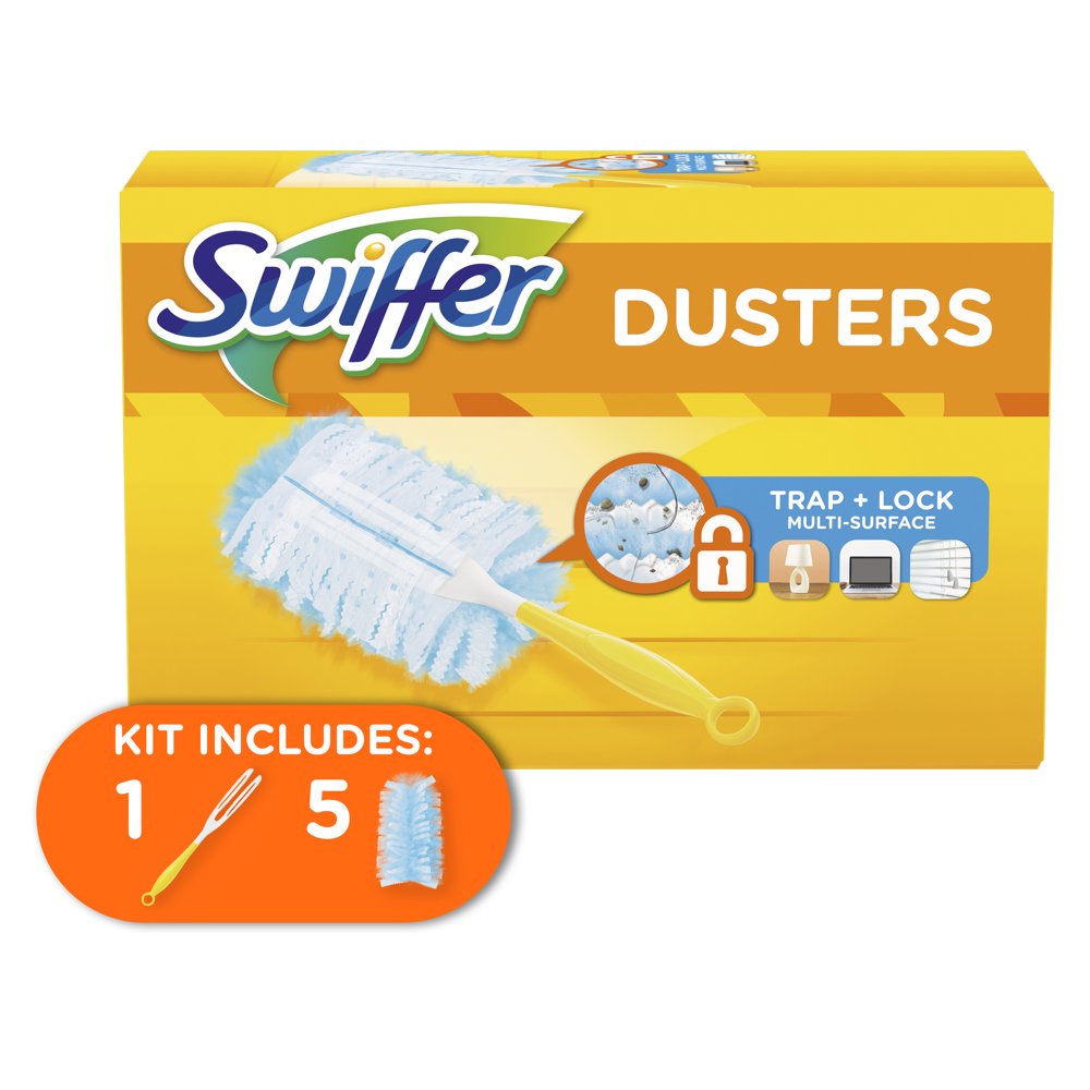 Swiffer Duster Short Handle Starter Kit, 1 Handle, 5 Dusters Walmart