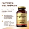 thumbnail image 3 of Complemente Solgar Resveratrol con extracto de vino tinto 250 mg, 3 of 6