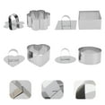 thumbnail image 1 of CHICHUMID 4Pcs Heart Shaped Pancake Mould Stainless Steel Baking Tools for Dessert Making, 1 of 7