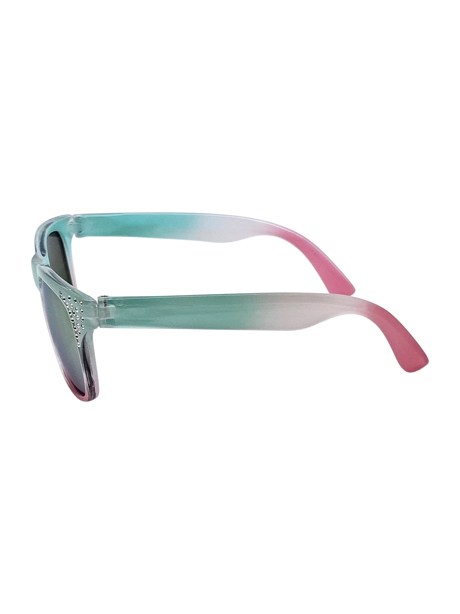 Kids Plastic Wayfarer Multicolor Frame Multicolor Mirror Lens Sunglasses