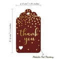 thumbnail image 5 of Inkdotpot Gold Foil Paper Hang Tags ThankYou Bridal Shower-Baby Shower-Retirement-Wedding-Birthday Favor Tags 100 Pack, 5 of 6