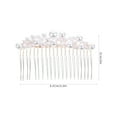 thumbnail image 6 of 2 Pcs Comb Girls Barrettes for Hair Bridal Accessory Clips Metal Japanese and Korean Wedding Alloy Women's Bride, 6 of 6