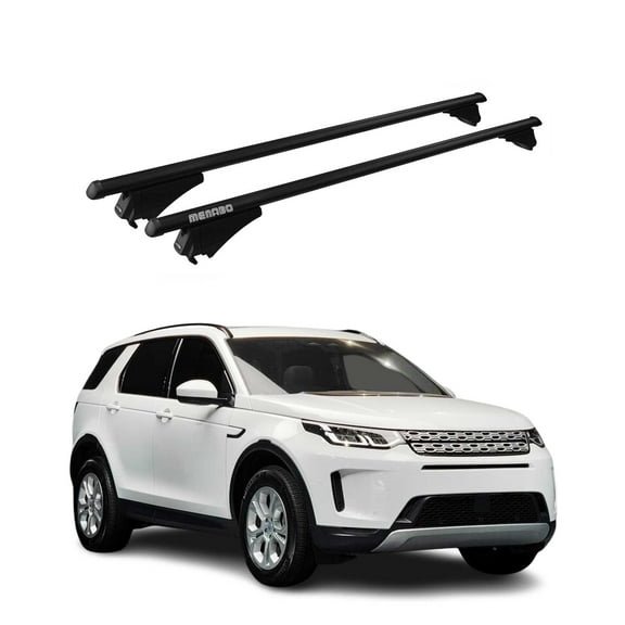 OMAC Top Roof Racks Cross Bars for Land Rover Discovery Sport 2015-2019 Black 2 Pcs Anti-Theft for Travel Kayak Canoe Surf Ski Snowboard Camping
