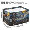 thumbnail image 4 of Yayeee Canvas Storage Basket with Handles for Shelves Fabric Bins Closet Organizer, Swirling Starry Sky, 4 of 8