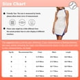 thumbnail image 5 of Hansber Women's Sleeveless Athletic Tennis Golf Dress Running Gym Workout Exercise Zipper Dresses White&Blue XXL, 5 of 5