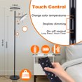 thumbnail image 7 of Lambaolom 69" Tall Floor Lamp with Remote & Touch Control: Folding Design, Dimmable Brightness, 4 Color Temperatures, Pole Lamp for Living Room, Bedroom, and Office, 7 of 7