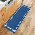 thumbnail image 3 of Kitchen Mat Rug 1 PCS Solid Color Navy Blue Runner Rug Anti-Fatigue Comfort Memory Foam Standing Mat Non-Slip Floor Door Mat for Bathroom Bedroom 16x47in, 3 of 6