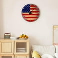 thumbnail image 5 of Vintage Military-Style Bullets Clock Flat Model Desk Shelf Display Unique Collector's Home Decor Battery Operated Rugged Design Conversation Piece Gift for Military Enthusiasts, 5 of 5