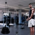 thumbnail image 3 of Yes4All Cable Pulley Attachment Full Set â 2-inch Olympic Bars Compatible LAT Pulldown Pulley & Home Gym Pulley, B. Black - Full, 3 of 7