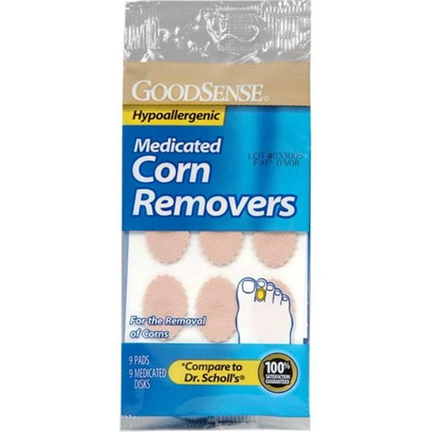 Good Sense Medicated Corn Removers 9 Pads & 9 Medicated Disks Case of