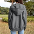 thumbnail image 6 of Zip Up Hoodie for Women Fall Fashion 2026 Long Sleeve Zip Up Lightweight Sweatshirts Loose Fit Casual Workout Plain Hoodie Gray S, 6 of 7