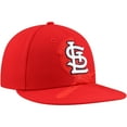 thumbnail image 3 of Men's New Era Red St. Louis Cardinals Shadow Logo 59FIFTY Fitted Hat, 3 of 6