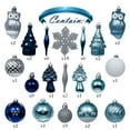 thumbnail image 3 of Valery Madelyn 80ct Christmas Ball Ornaments Set, Silver Blue Shatterproof Ornaments for Xmas Decor, 3 of 12