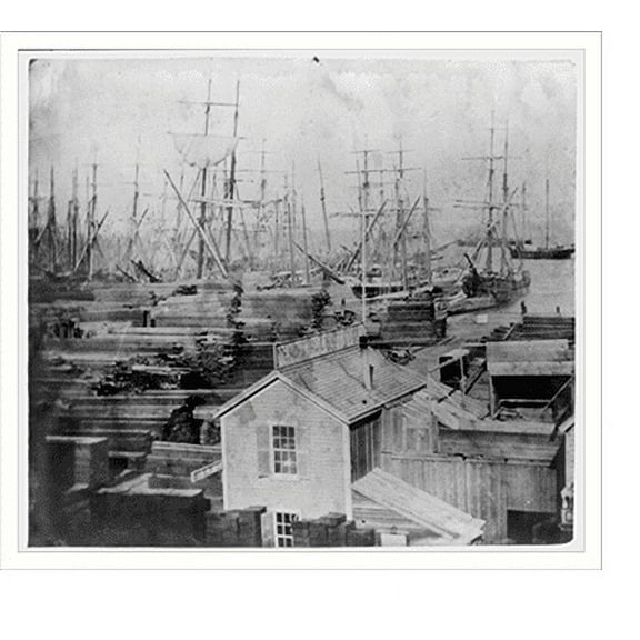 Historic Print, Pier No. 11. The Mendocino Lumber Yard, San Francisco, 16" x 20"