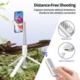 thumbnail image 4 of Trípode para selfies ATUMTEK, 68,5 cm, con mando Bluetooth, color blanco, 4 of 8