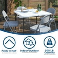 thumbnail image 4 of COSCO XL 36" Fold-in-Half Card Table w/ Handle, White, Indoor & Outdoor, 4 of 6