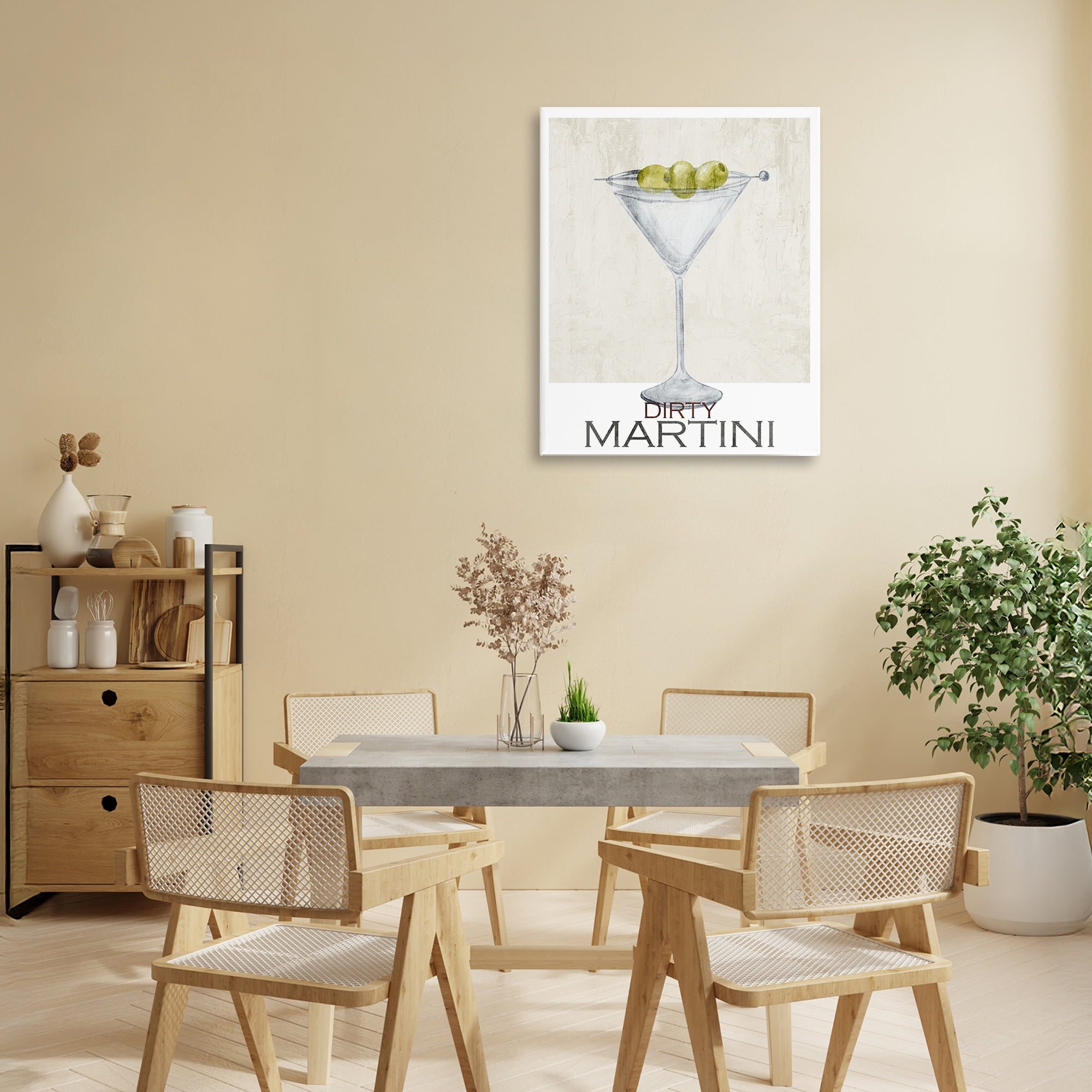 Stupell Industries Dirty Martini Olives Canvas Wall Art, design by Kim Allen