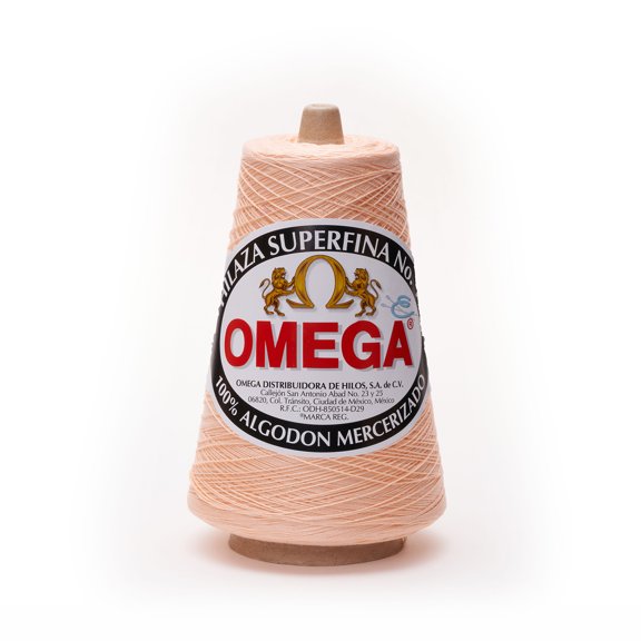 SUPERFINA NO.10 [240grs] by Omega | 100% Mercerized Cotton Yarn ideal for Fine Crochet - Color: 12 - Light Salmon 152