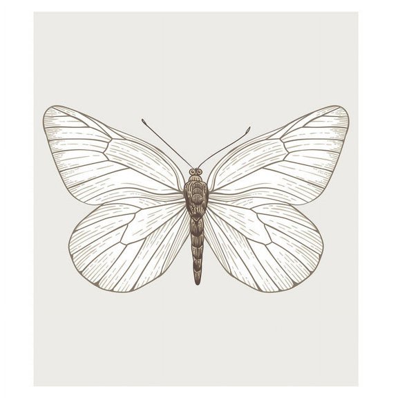 White Butterfly Tapestry
