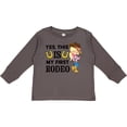 thumbnail image 3 of Inktastic Yes, This is My First Rodeo- Cowgirl in Hat and Boots Girls Long Sleeve Toddler T-Shirt, 3 of 5
