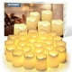 thumbnail image 1 of Velas votivas sin llama SHYMERY, paquete de 24, más de 200 horas, color blanco cálido, 1 of 9