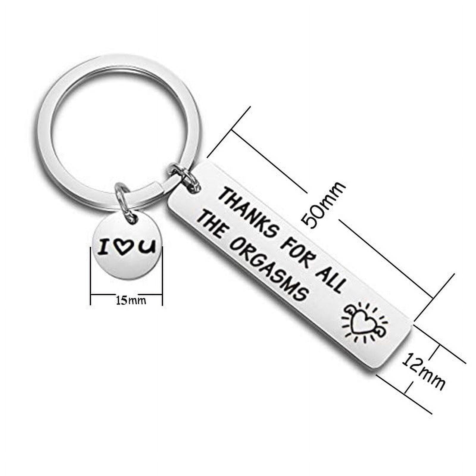 Stainless Steel Keychain Solid Silver Long Key Chain Simple Design Key Ring for Men and for Women Europe America Strong